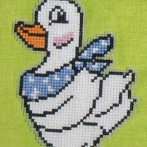 Vyšívaná ozdobička 13x9